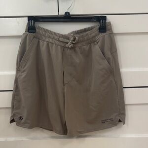 Abercrombie & Fitch Boys 15/16 Taupe Athletic Drawstring Shorts
